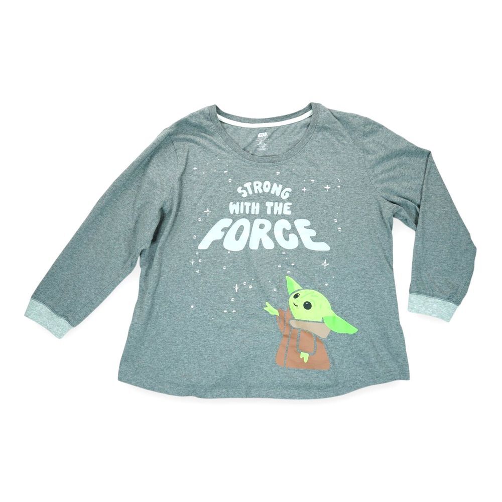 Disney Star Wars Strong with the Force Grogu Women's Pajama Organic Cotton XXL